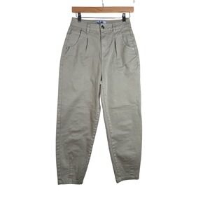 Vylette High Waist Pleated Ballon Barrel Leg Pants size‎ 1 Green